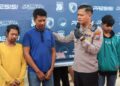 Tiga Gangster Ditangkap, Lima DPO dan Satu Ditembak Polres Gresik