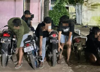 Respon Aduan Warga, Polisi Amankan Belasan Motor Knalpon Brong di Babat Lamongan