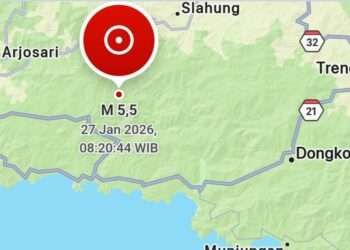 Gempa 5,7 Guncang Pacitan Jawa Timur, BMKG Pastikan Tak Berpotensi Tsunami