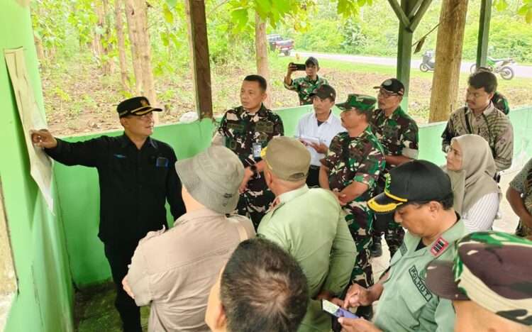 Tim Kemenhan Tinjau Kesiapan Lahan Rencana Pembangunan Yonif Pertanian di Gresik