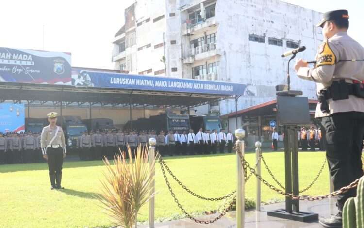 Polres Mojokerto Kota Siapkan 4 Pos Mudik Lebaran, Libatkan 256 Personel Gabungan