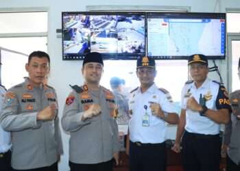 Mudik Laut Aman, KSOP – Polres Gresik Tinjau Pos Pam Pelabuhan