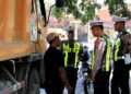 Satlantas Polres Gresik Tertibkan Truk Bersumbu Tiga untuk Lancarkan Arus Mudik