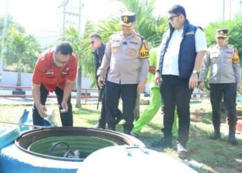 Pastikan stok dan Kualitas Aman Jelang Mudik, Polres Gresik Sidak SPBU