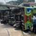 Odong-odong Tua Terguling di Mojokerto, 1 Orang Penumpang Tewas