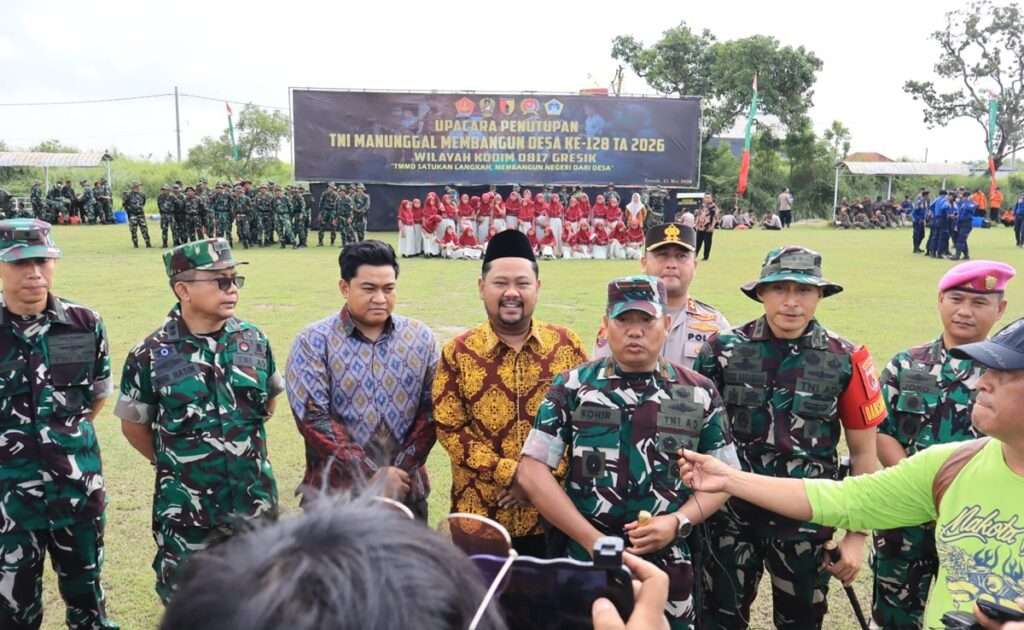 Sinergi TNI dan Pemkab Gresik di TMMD ke-128 Tuntaskan Pembangunan Desa Slempit